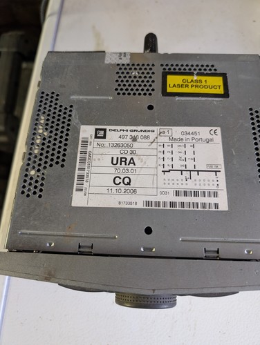 Vauxhall player stereo - cd,