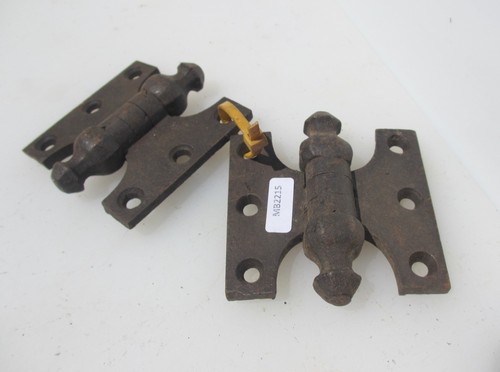Vintage iron hinges straps old - hinges,