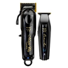 Wahl 5 Star Barber Combo Black Cordless Magic Clip Clipper & Detailer Trimmer