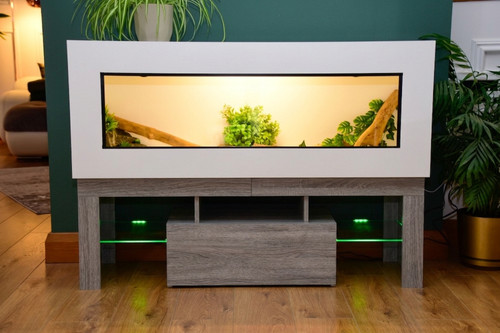 4ft modern white reptile - 4ft,