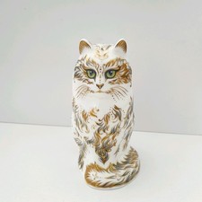 ROYAL CROWN DERBY FIFI CAT PAPERWEIGHT  - 1ST QUALITY 