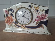 Mason's Mandalay Ironstone Blue Mantle Clock