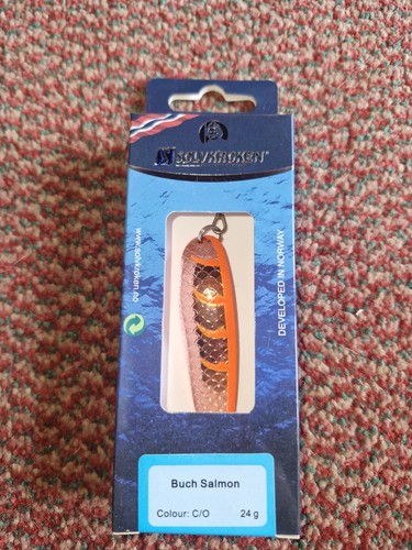 Solvkroken buch salmon spoon - buch,