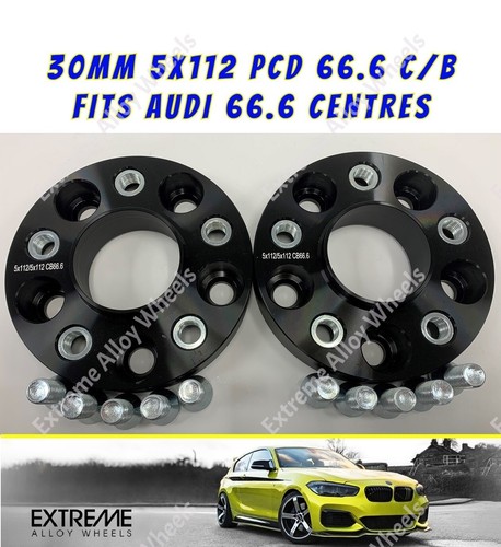 Fits audi black wheel spacers - fits,