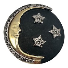 Vintage Moon Stars Gold Silver