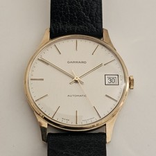 Vintage 9k Solid Gold Garrard Automatic Men's Wristwatch