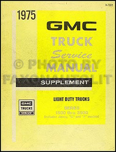 1975 gmc repair - repair, manual