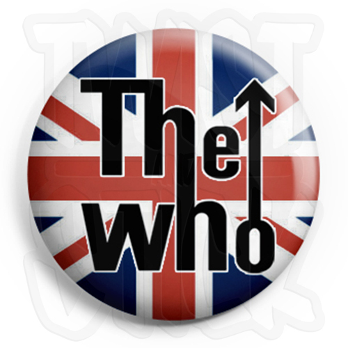 The who mod logo button - who,