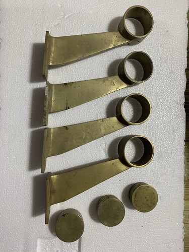 Brass bar foot rail - brass, hardware