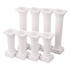 8Pcs/Set White Small+ Plastic