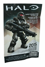  MEGA BLOKS HALO  2015 EXCLUSIVE SPARTAN FIGURE, RED VISOR .new in sealed bag.