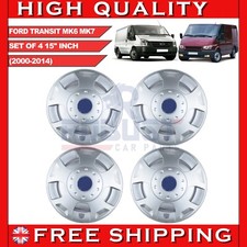 4X 15 INCH WHEEL TRIM HUB CAP COVER FOR FORD TRANSIT MK6 MK7 1534793 (2000-2014)