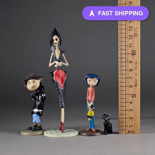 4pcs set movie coraline figure - movie,