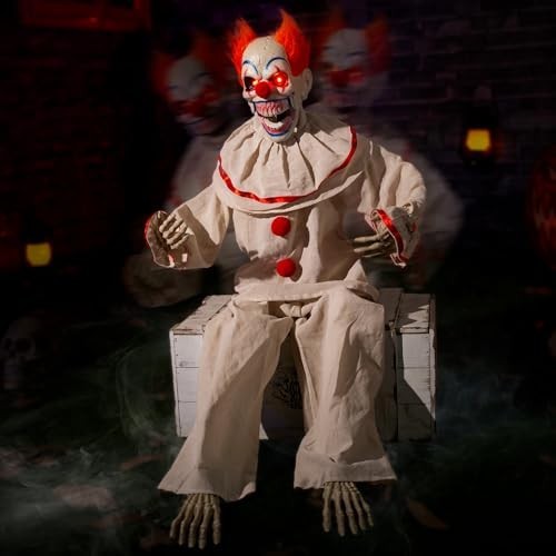 Animatronic sitting clown - sitting,