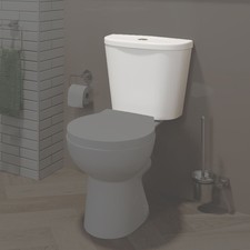 Replacement Toilet Cistern Only Close Coupled Dual Flush Ceramic WC White