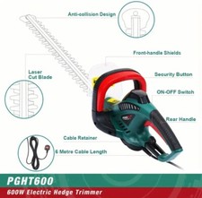 Electric Hedge Trimmer And Pruning Machine For Tall Or Any Hedges With BS Plug