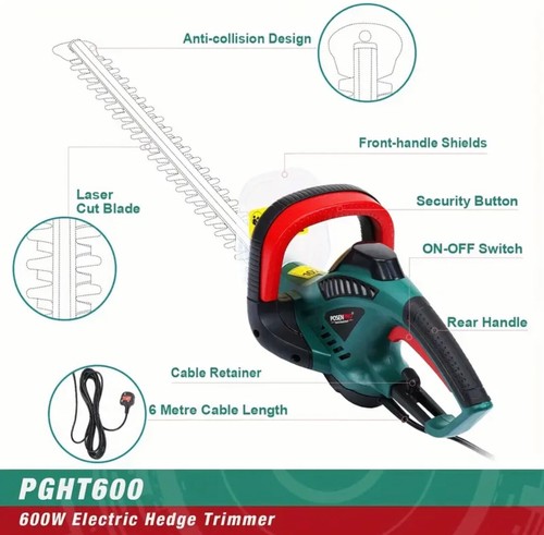 Electric hedge trimmer and - trimmer,