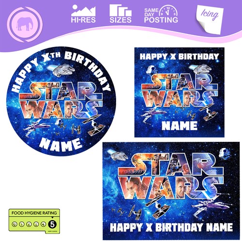 Star wars cake topper - star,