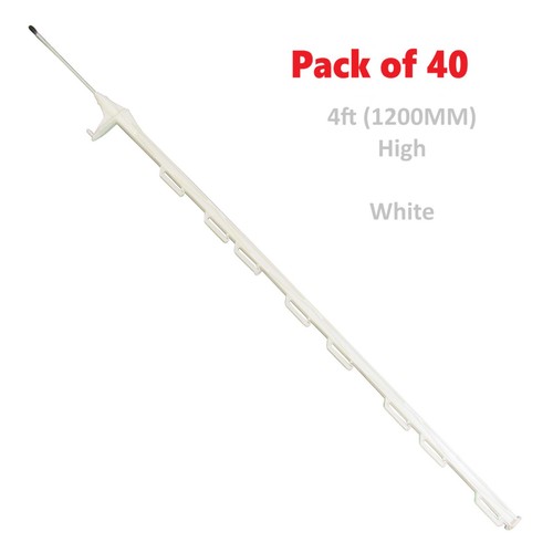 Electric fence poly posts 4ft - fence,