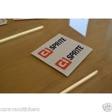 CI Caravan Sprite Italic - (203mm x 53mm) - Sticker Decal Graphic - PAIR