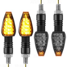 4x 14LED Turn Signal Indicators Light Lamp Amber Universal Motorcycle Motorbike