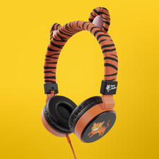 Planet Buddies Kids Foldable Wired Headphones 85dB Volume Limiter Cute Tiger