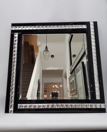 Elegant square black wall - black,