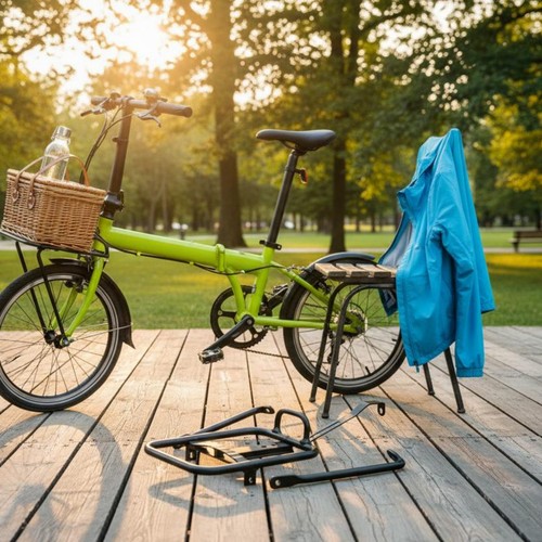 Folding bike front rack - folding,