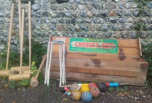 Vintage jaques family - family, croquet