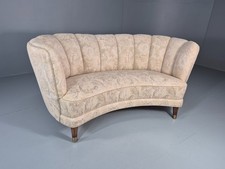 Vintage 2 Seat Banana Sofa Art