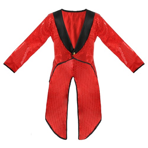 Red sequin tailcoat dance - red,