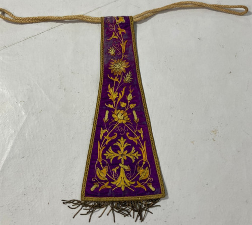 Antique velvet maniple - antique,