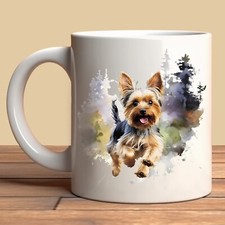 Pet Dog Mug, watercolour Yorkshire Terrier - Ideal Gift