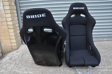 2x XL size Bride Full Black Sport. Fibre glass back. Bucket seats racing