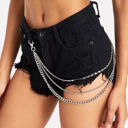 3layer pant silver chain - pant,