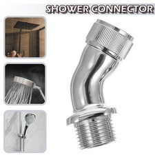 Shower Head Hose 45 Degree Chrome Brass Elbow Adapter for Pipe Connection