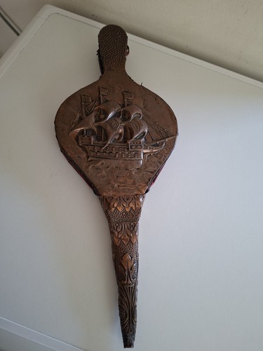 Vintage copper embossed fire - vintage,