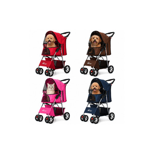 Pet stroller carrier foldable - pet,