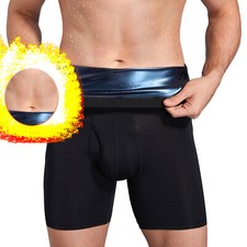Men Slim Shorts Thermo Underwear Boxer Sweat Sauna Body Shaper Pants Weight Loss