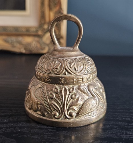 Vintage solid brass bell - vintage,
