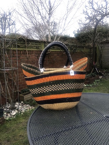 Bolga basket from ghana - basket,