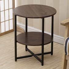 2 Tiers Round Bedside Table