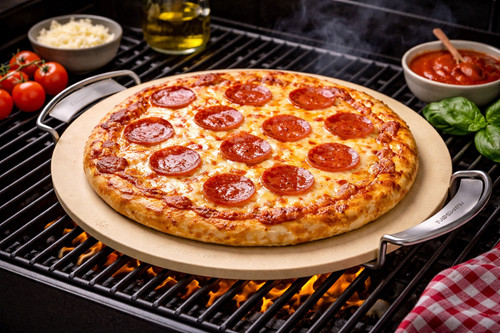 35cm bbq pizza stone - pizza, with