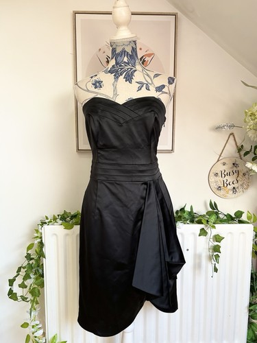 Coast black satin - coast, strapless