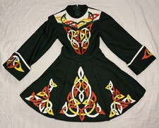 Vtg Irish Dance Solo Dress