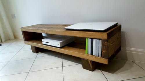 Stand unit solid rustic - tv, unit/solid