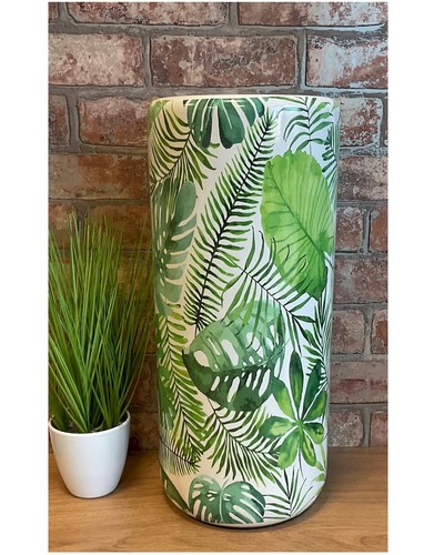 Green leaves ceramic umbrella - leaves,