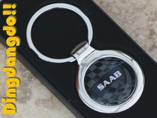 ID Tag Alloy Chrome Keyring