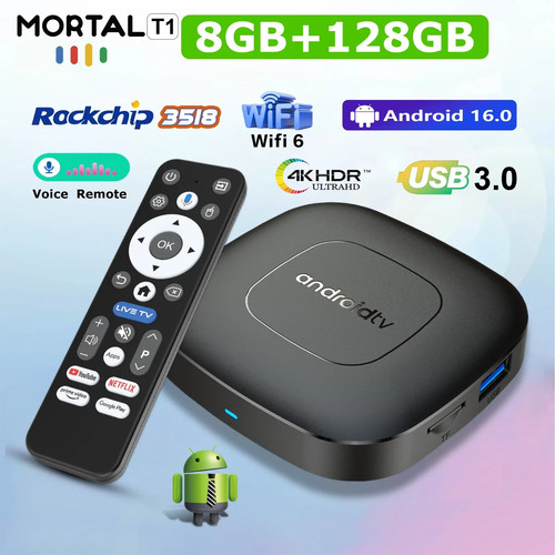 Android box 8k 4k hd - tv,