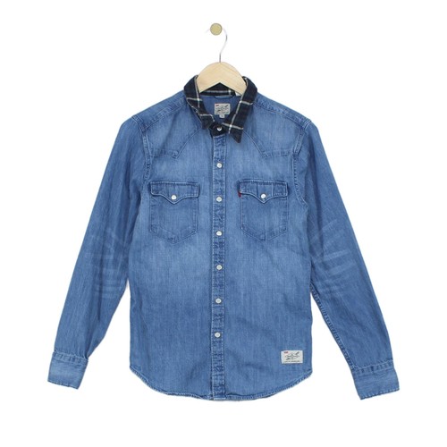 Levis denim shirt mens size - denim,